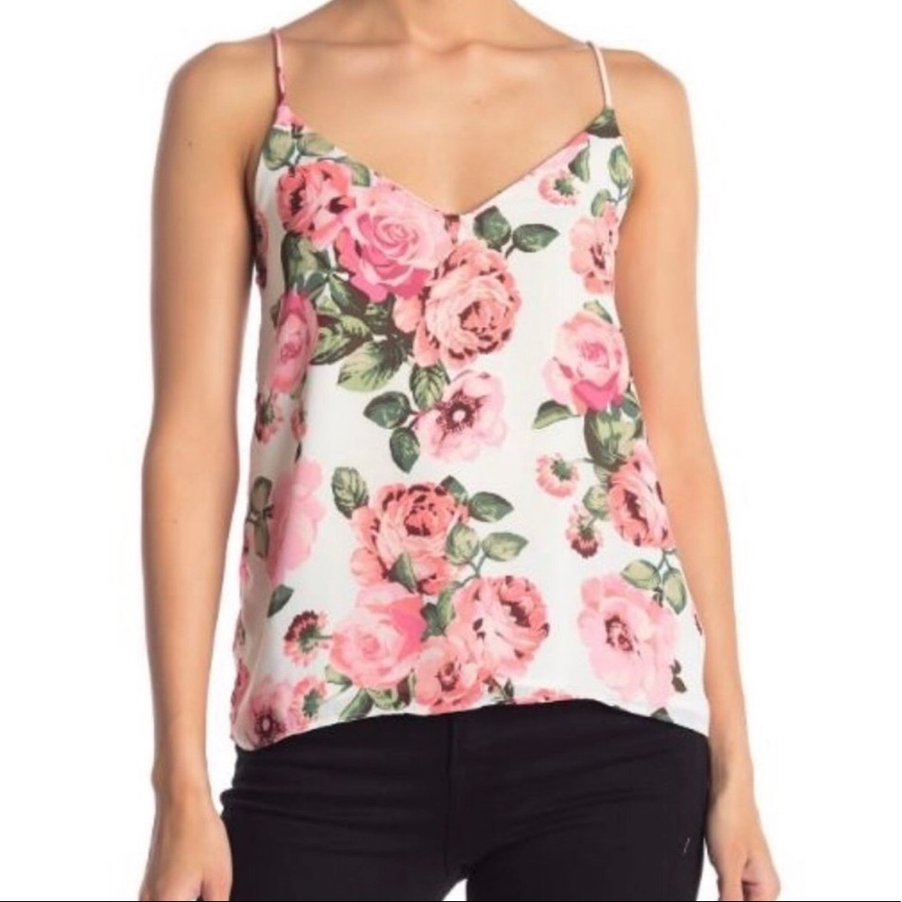 SOCIALITE V-NECK FLORAL CAMISOLE